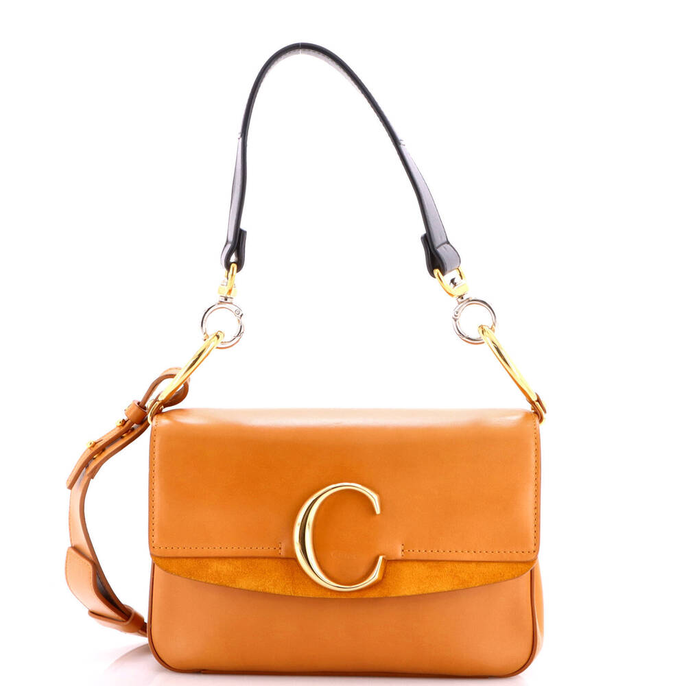 Chloe Small C Double Carry Bag Leather